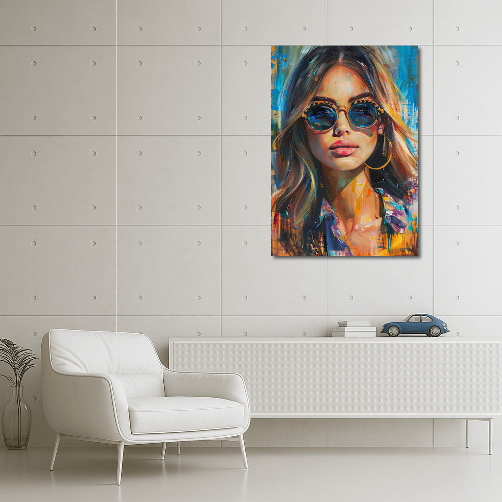 Mysterious Muse in Glasses: Travel Inspiration