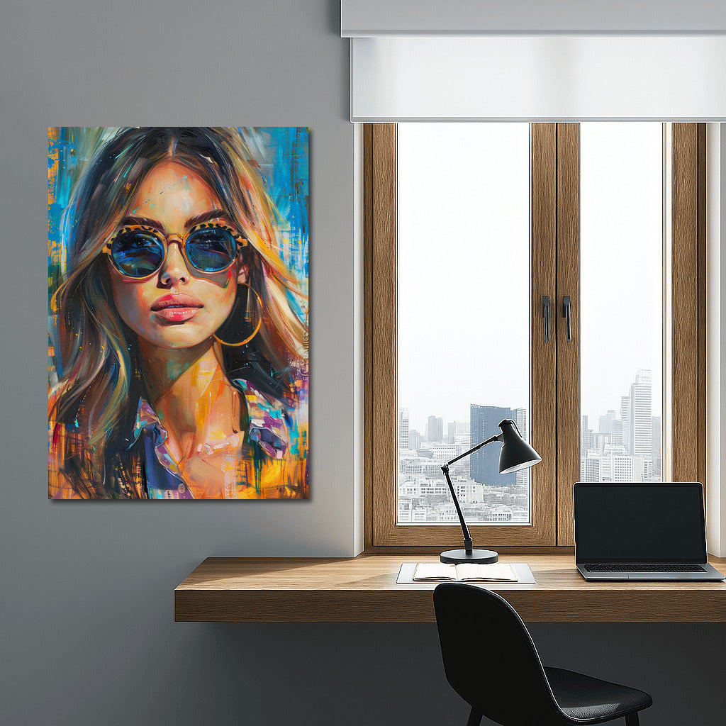 Mysterious Muse in Glasses: Travel Inspiration