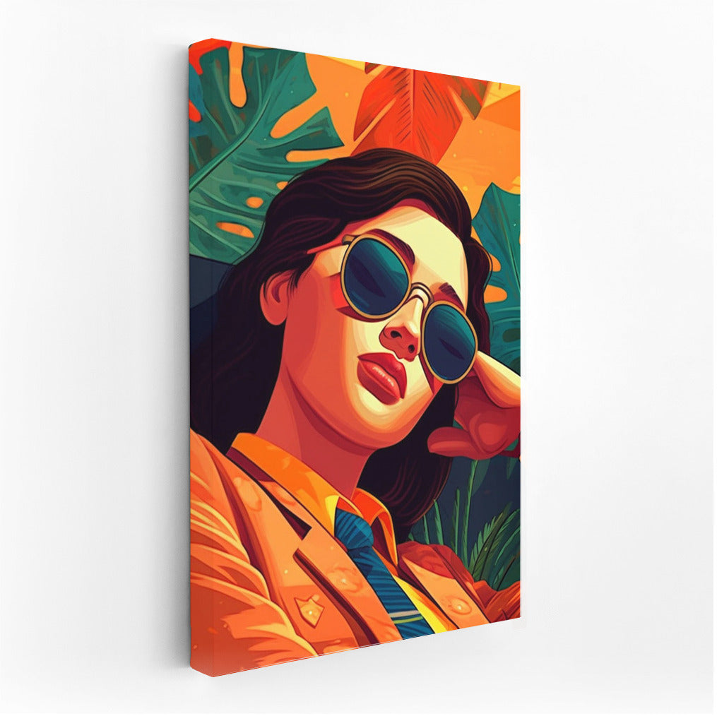 Pop Art Portrait: Bright Girl for Stylish Interior