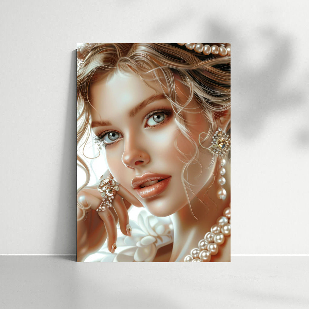Tenderness in White: Romantic Girl Image