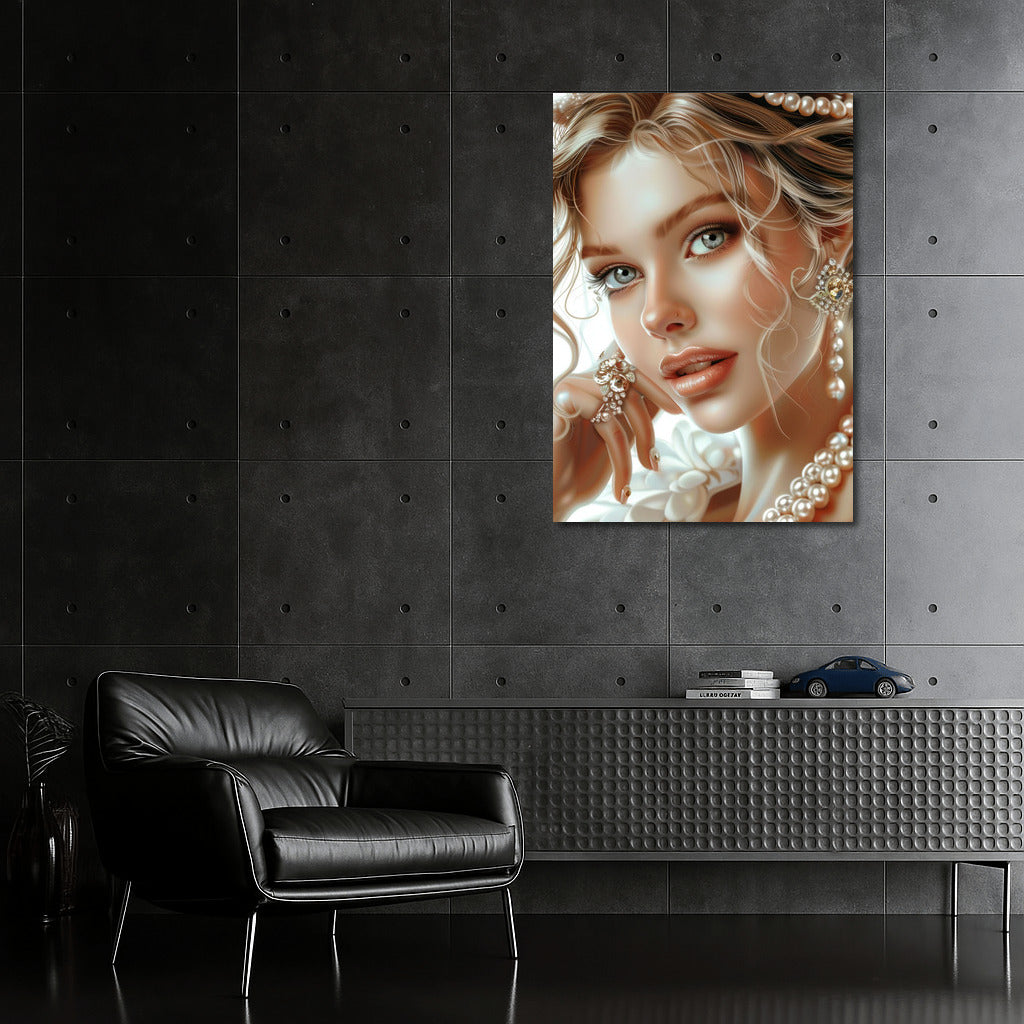 Tenderness in White: Romantic Girl Image