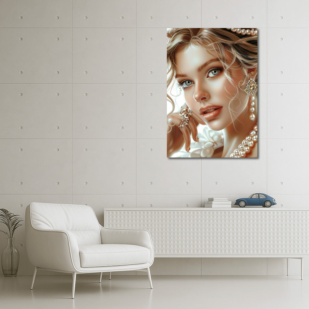 Tenderness in White: Romantic Girl Image