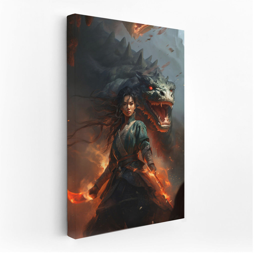 Fire Symphony: Fairytale Heroine and Dragon in Magic Dance