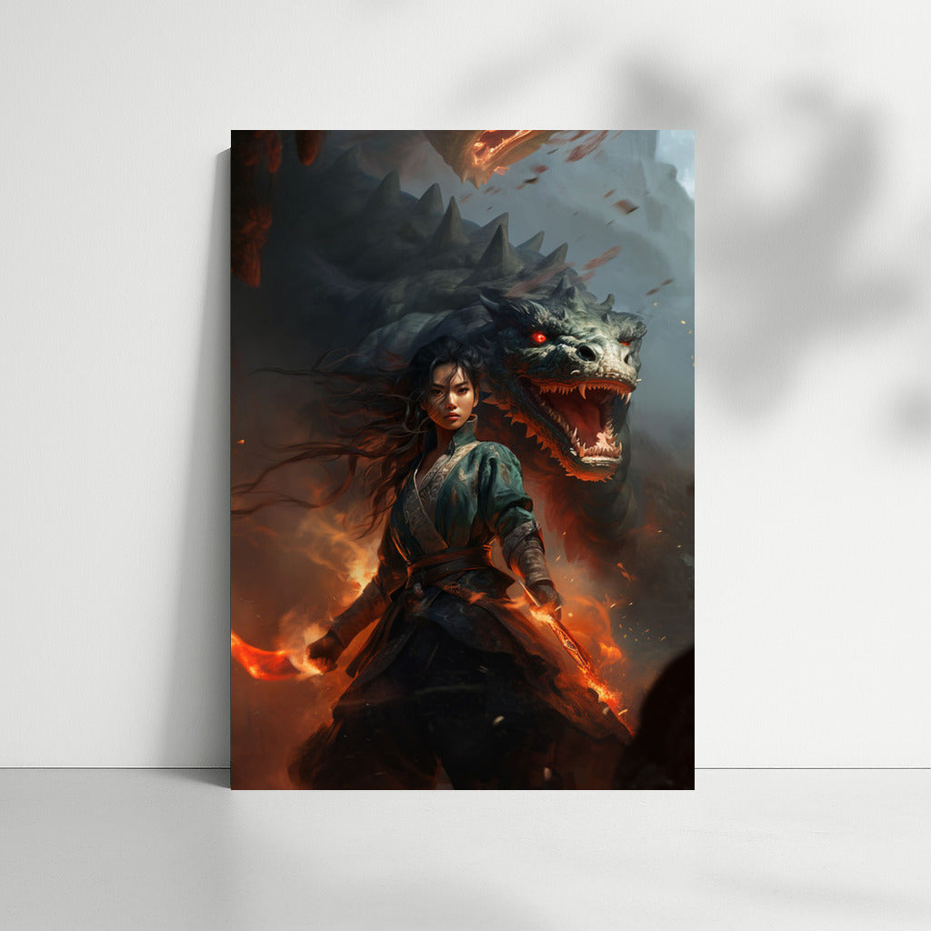 Fire Symphony: Fairytale Heroine and Dragon in Magic Dance