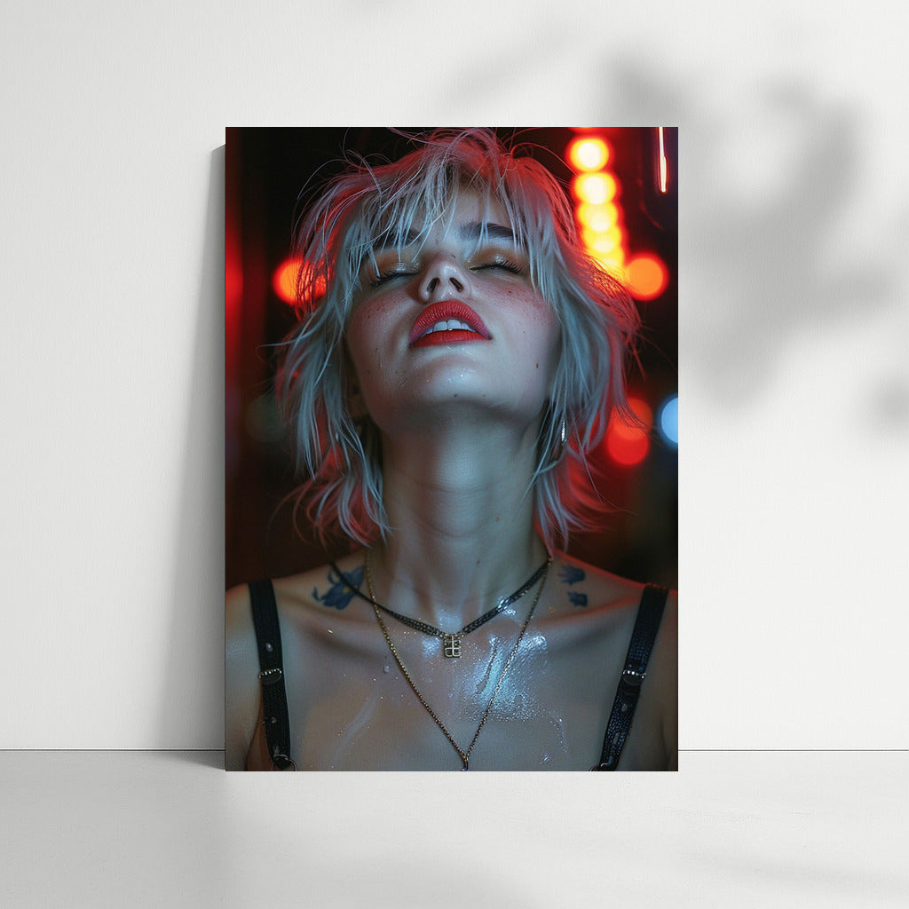 Mysterious Girl Shine in Bright Lights