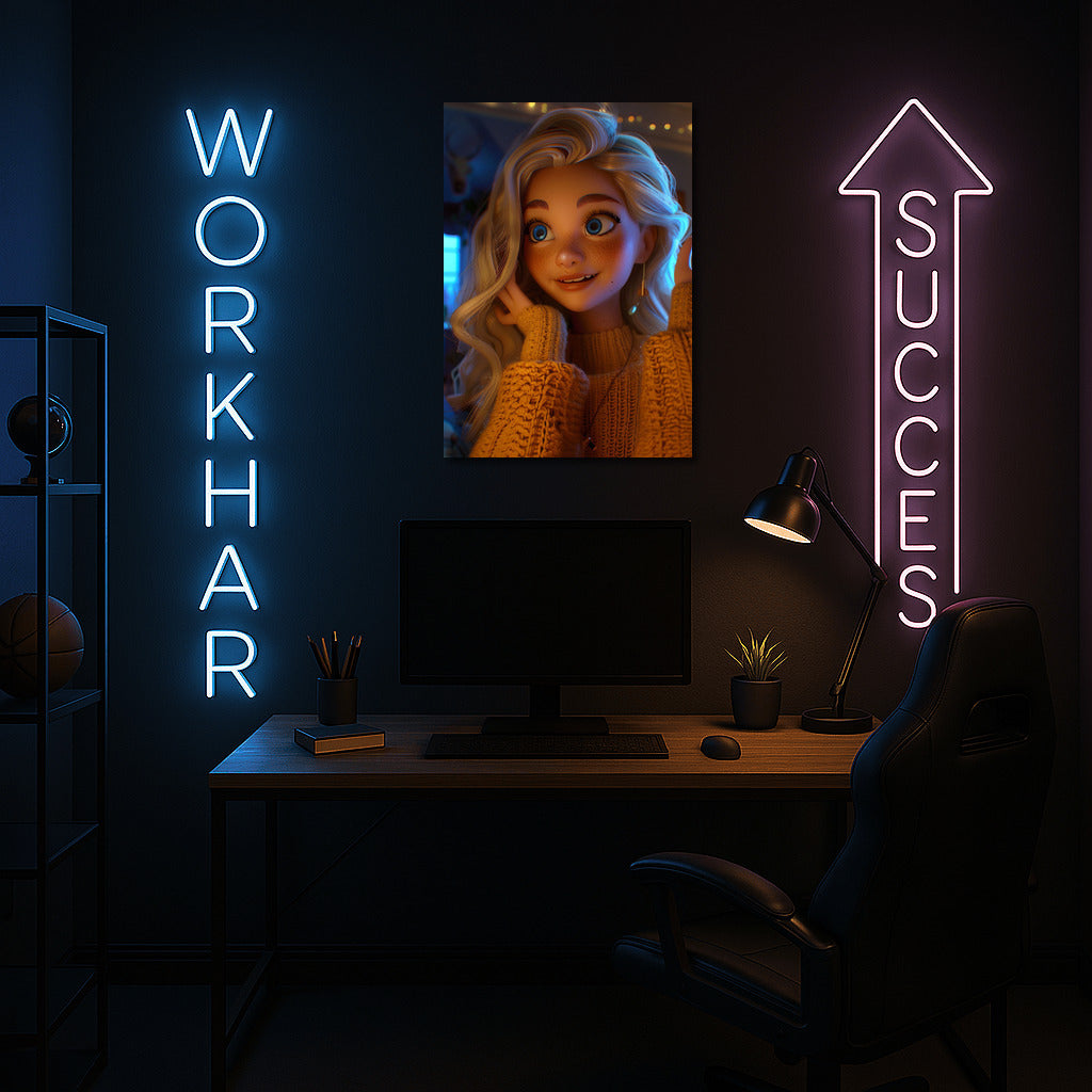 Bright Eyes: Pixar-Style Girl for Cozy
