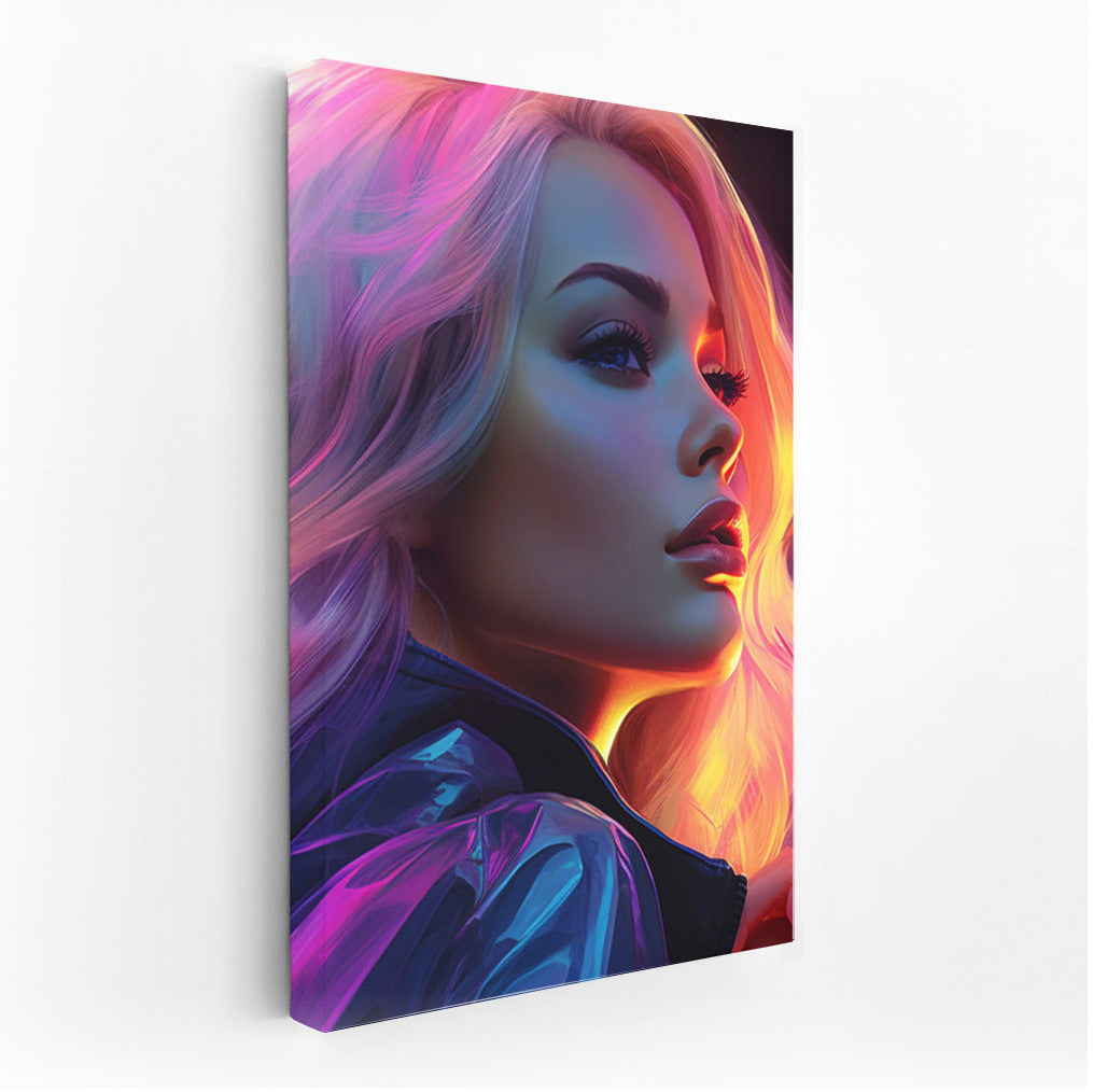 Neon Girl in Night City