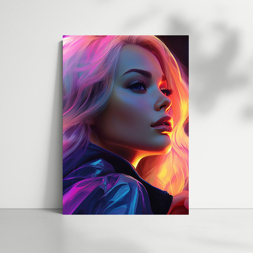 Neon Girl in Night City