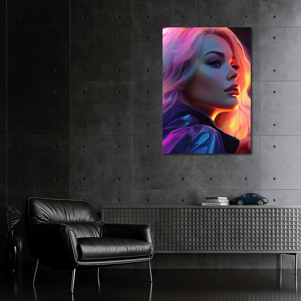 Neon Girl in Night City