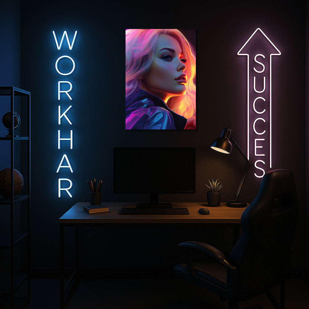 Neon Girl in Night City