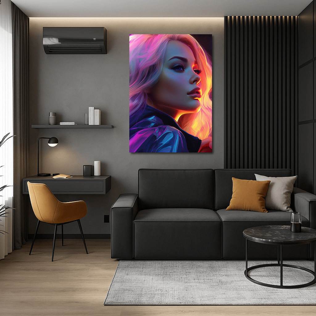 Neon Girl in Night City