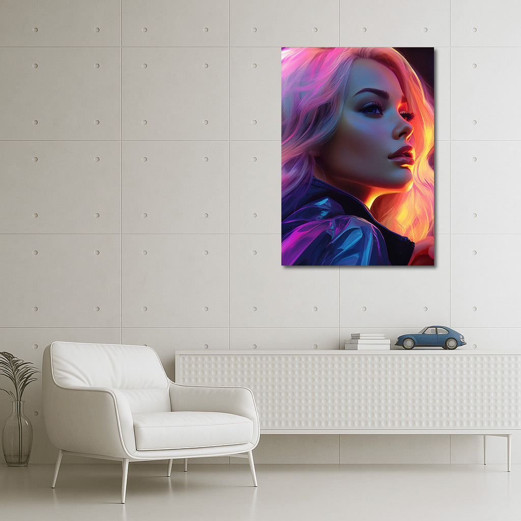 Neon Girl in Night City