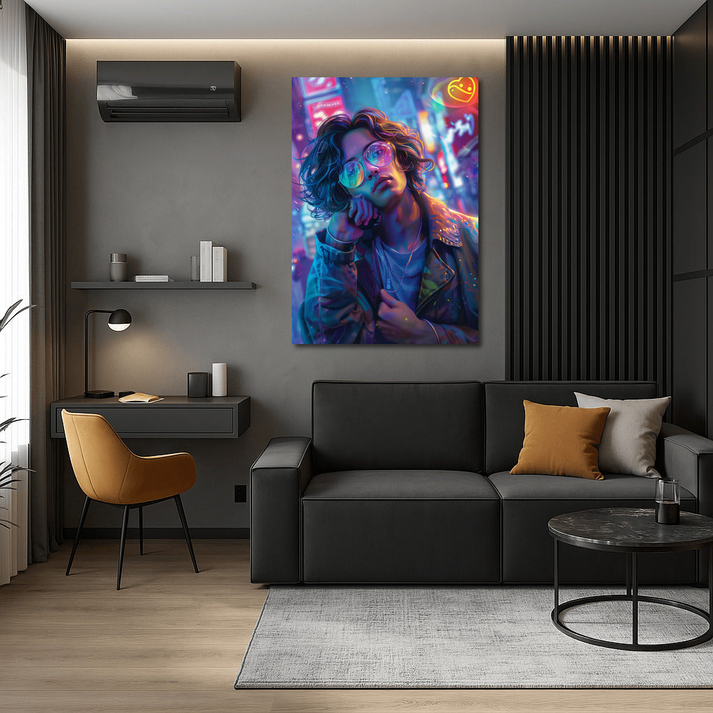 Neon Girl in Night City: Mysterious Energy