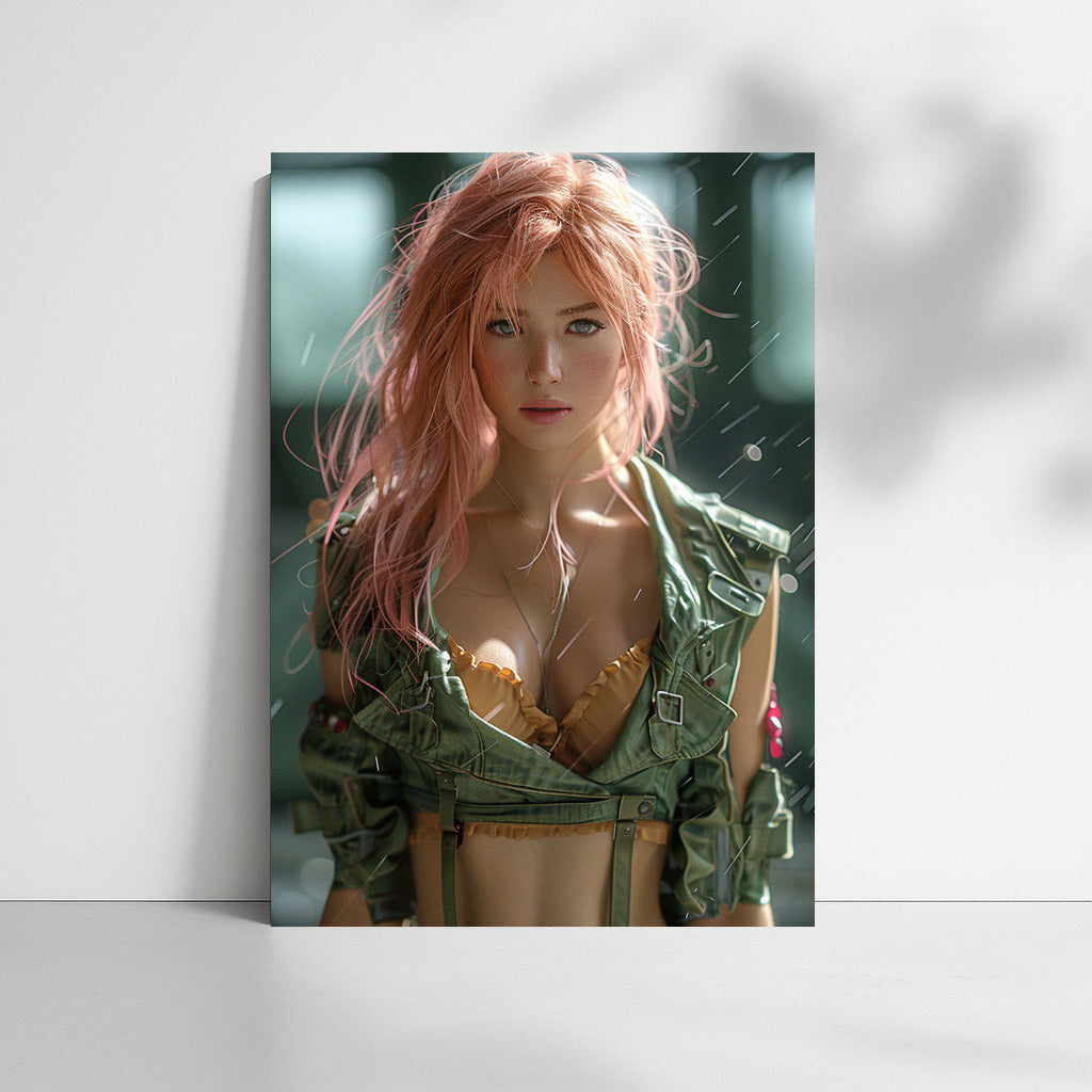 Bright Girl with Pink Hair: Energy and Style in the Interior