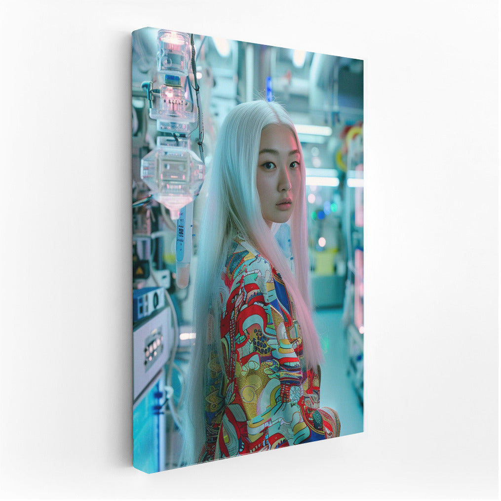 Cyber Muse: Beautiful Asian Girl in the Virtual World