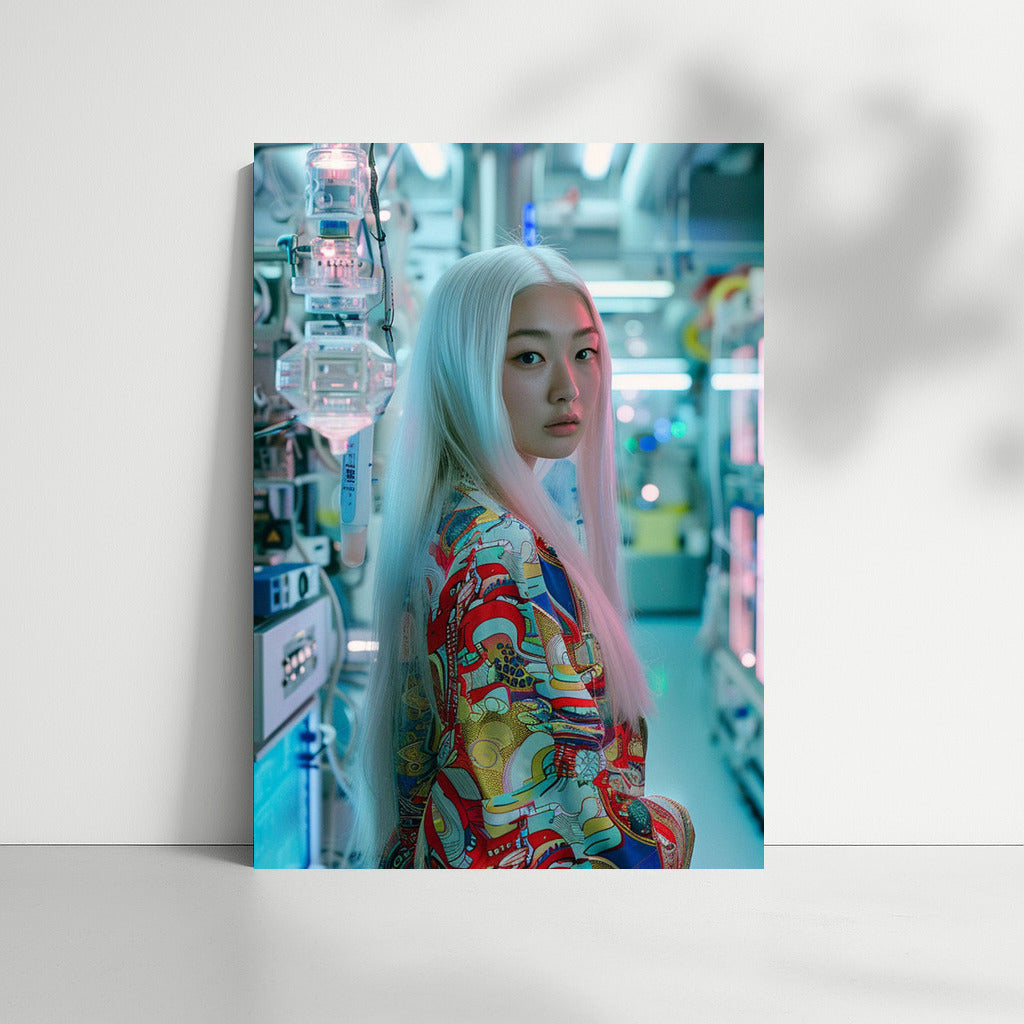 Cyber Muse: Beautiful Asian Girl in the Virtual World