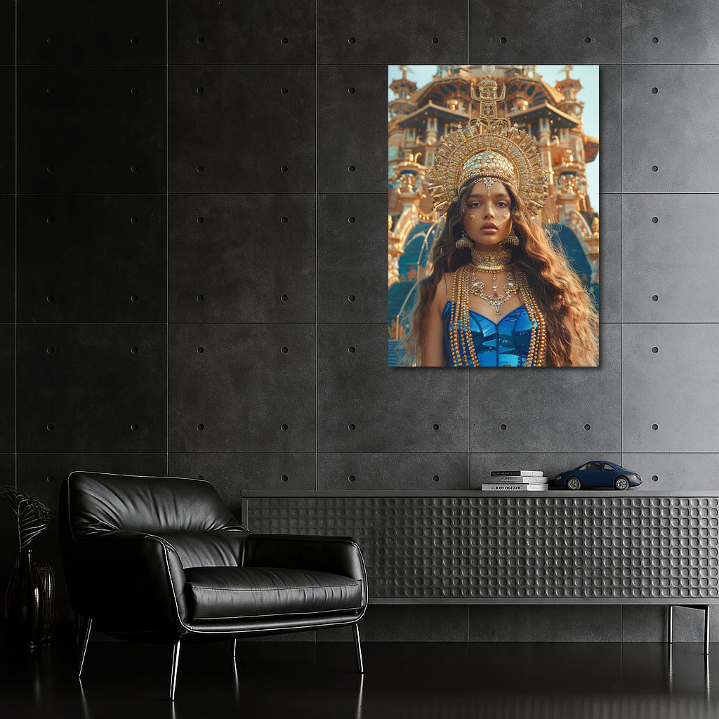 Oriental Beauty in Luxurious Robes: Magical Image