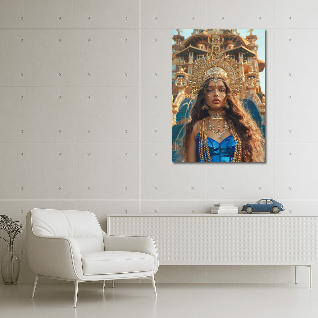 Oriental Beauty in Luxurious Robes: Magical Image