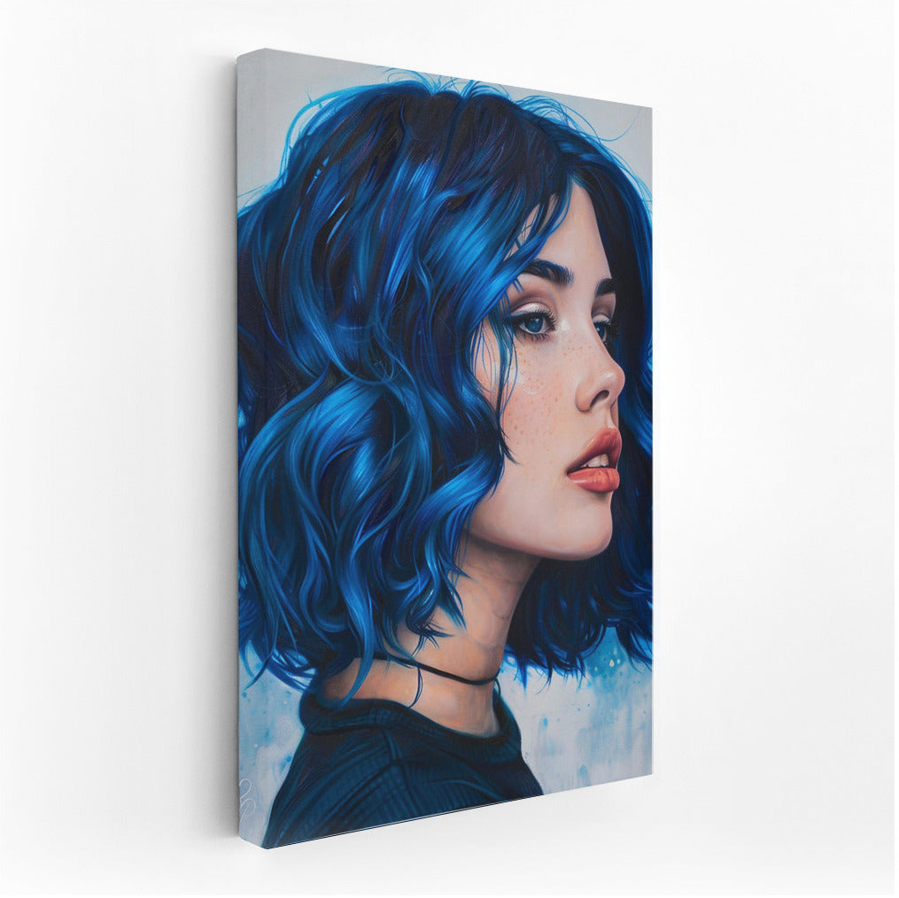 Bright Portrait of a Girl with Rainbow Hair: Inspiration for Your Interior