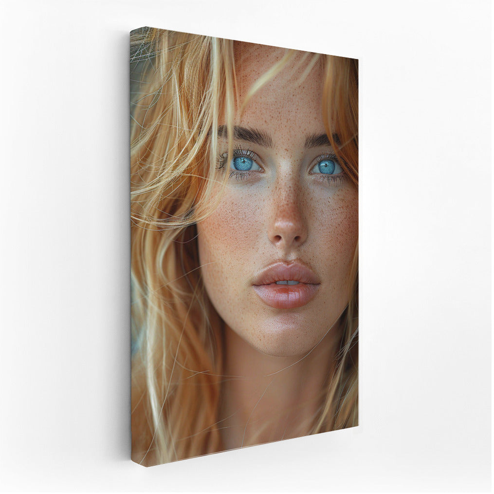 Glimmer of Youth: Portrait of a Girl Filled with Warmth and Mystery