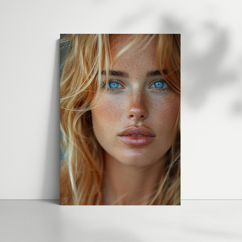 Glimmer of Youth: Portrait of a Girl Filled with Warmth and Mystery