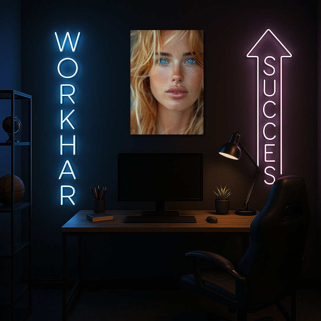 Glimmer of Youth: Portrait of a Girl Filled with Warmth and Mystery