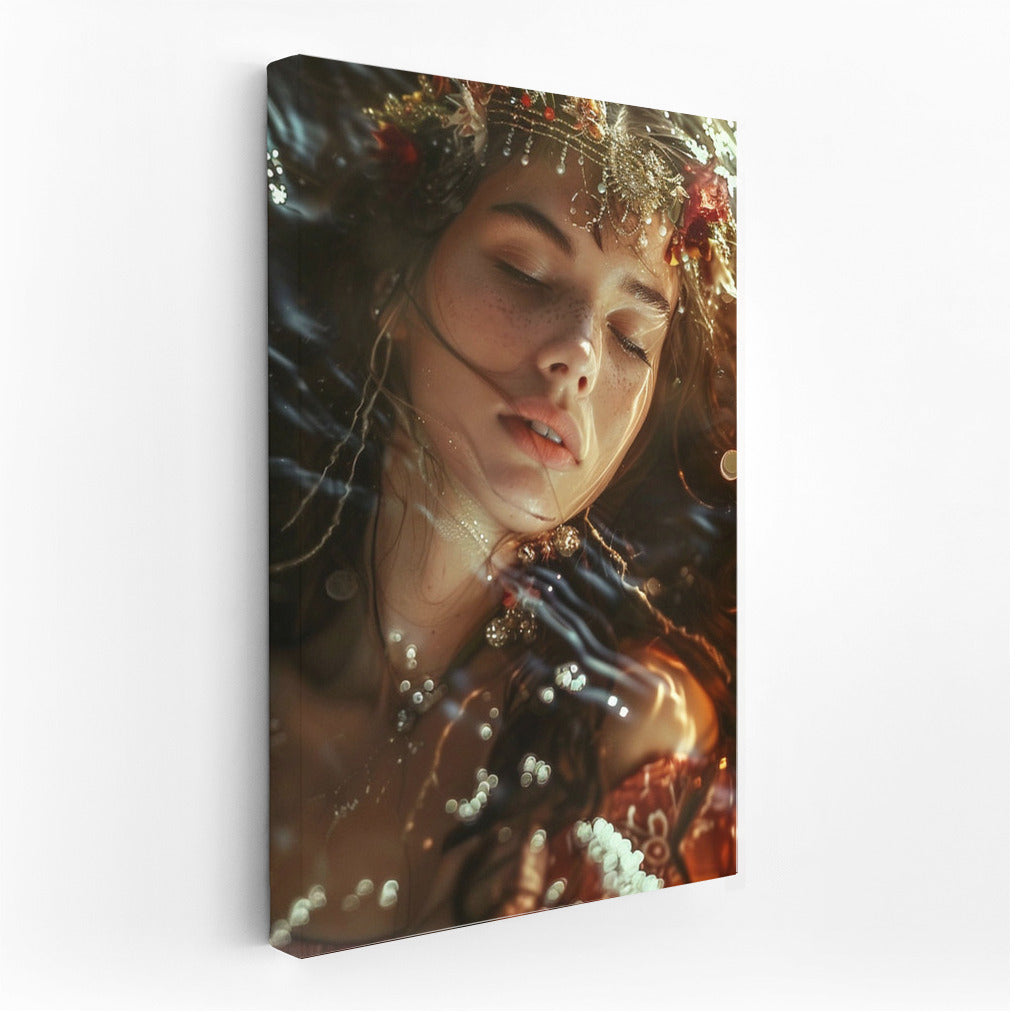 Mesmerizing Portrait of a Beautiful Woman: Dive into Dreams