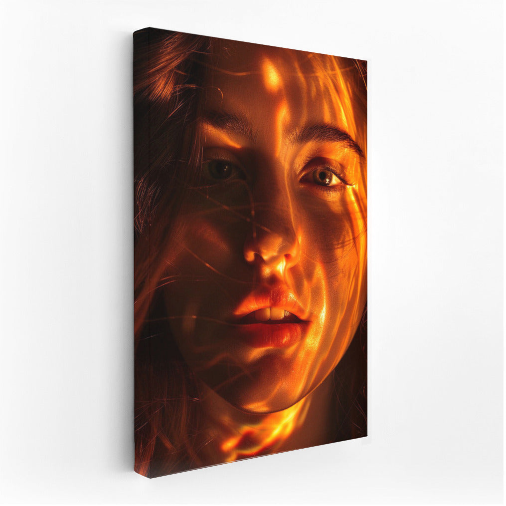 Mysterious Glow: Stunning Portrait of a Woman