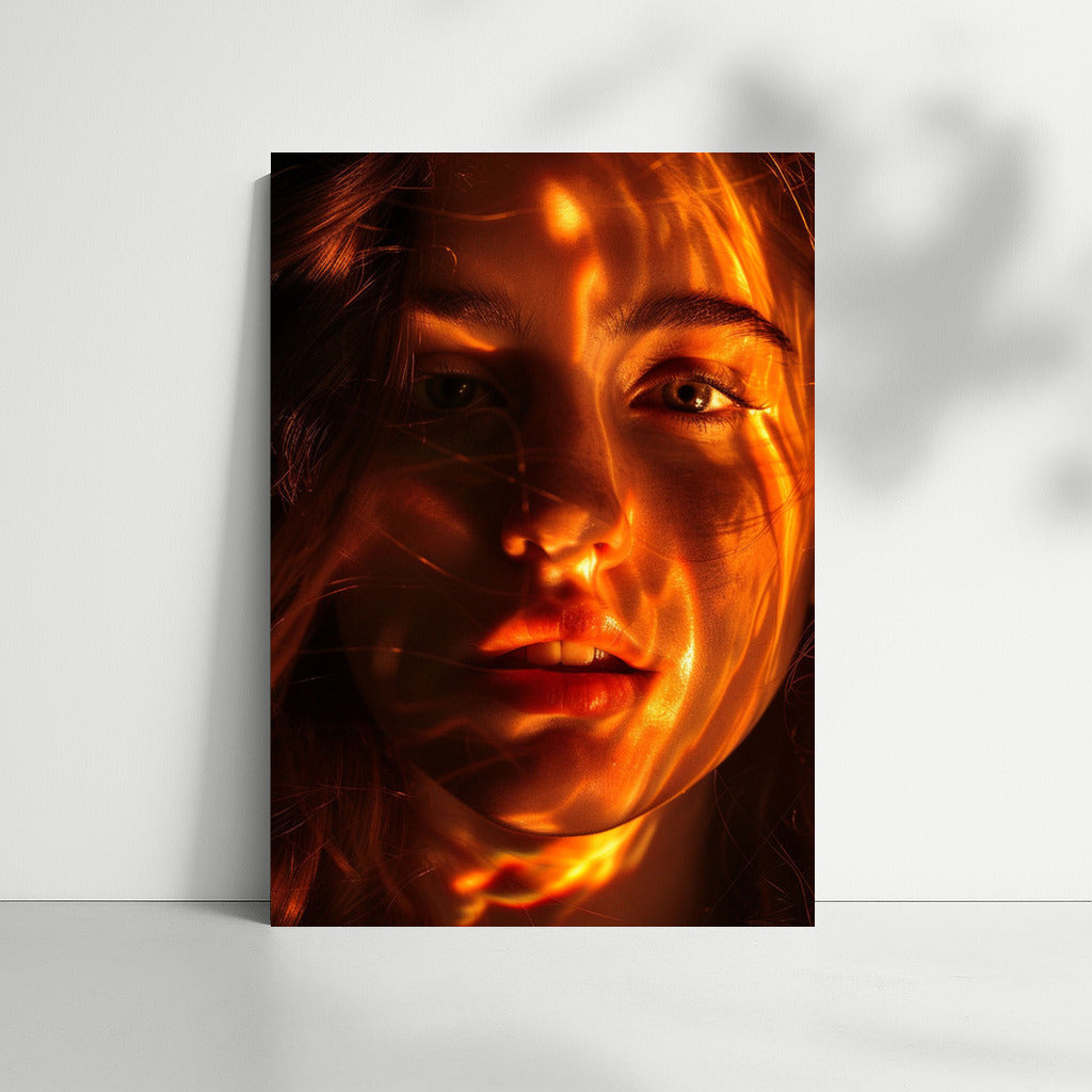 Mysterious Glow: Stunning Portrait of a Woman