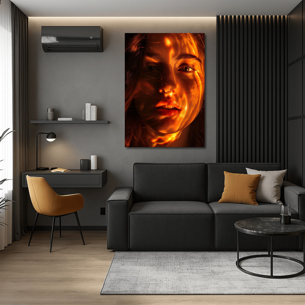 Mysterious Glow: Stunning Portrait of a Woman