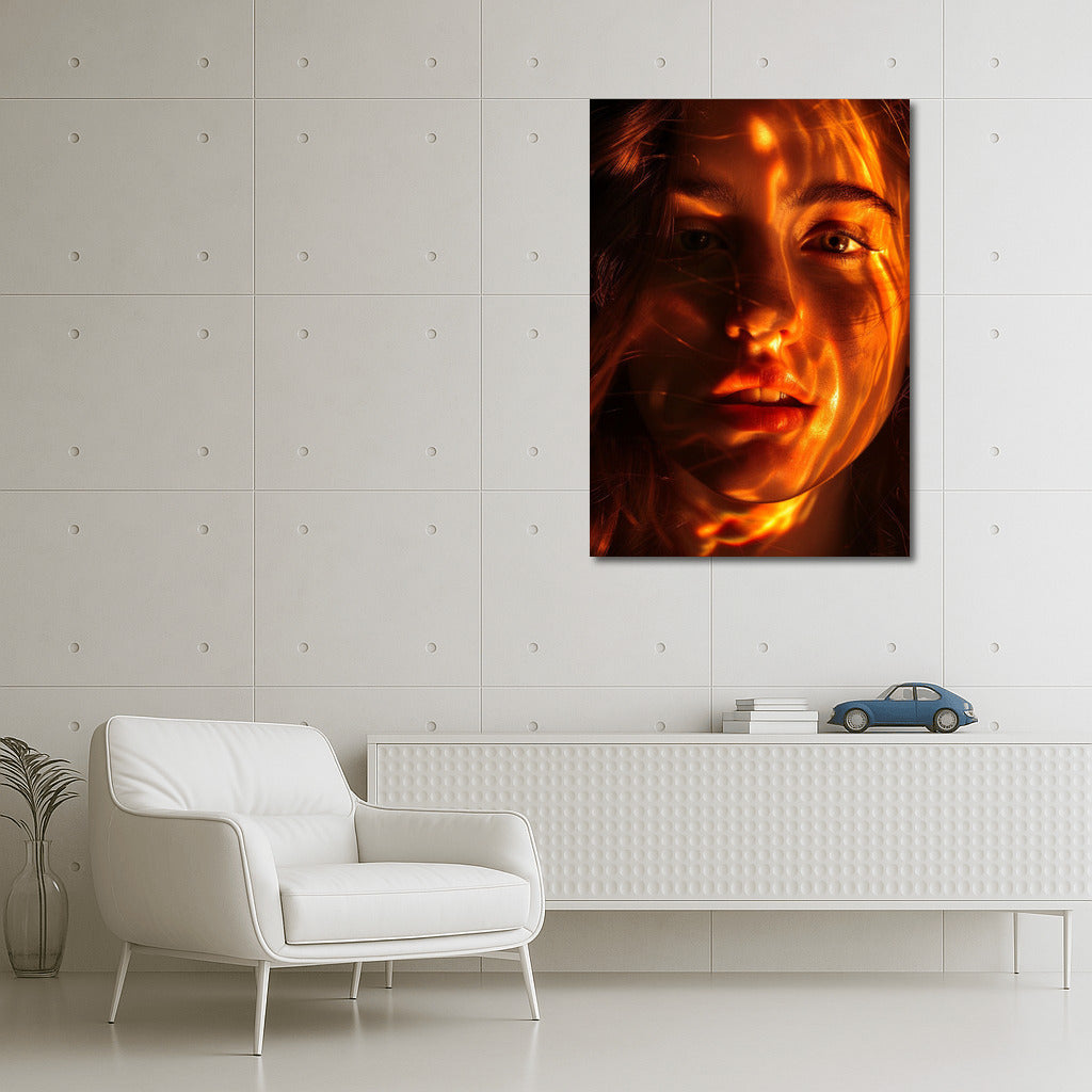 Mysterious Glow: Stunning Portrait of a Woman