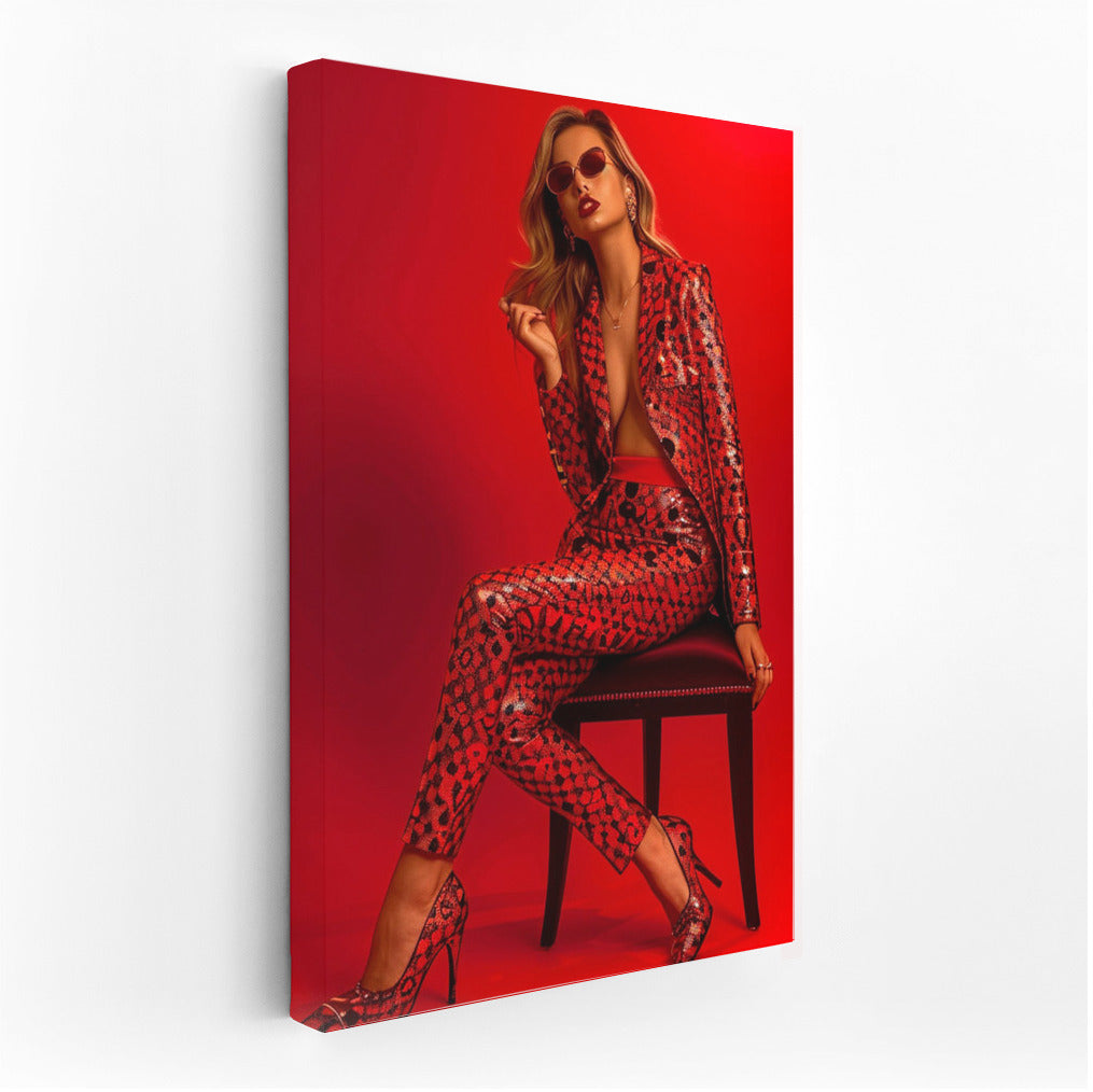 Glamour in Red: The Stylish Woman Who Catches the Eyes