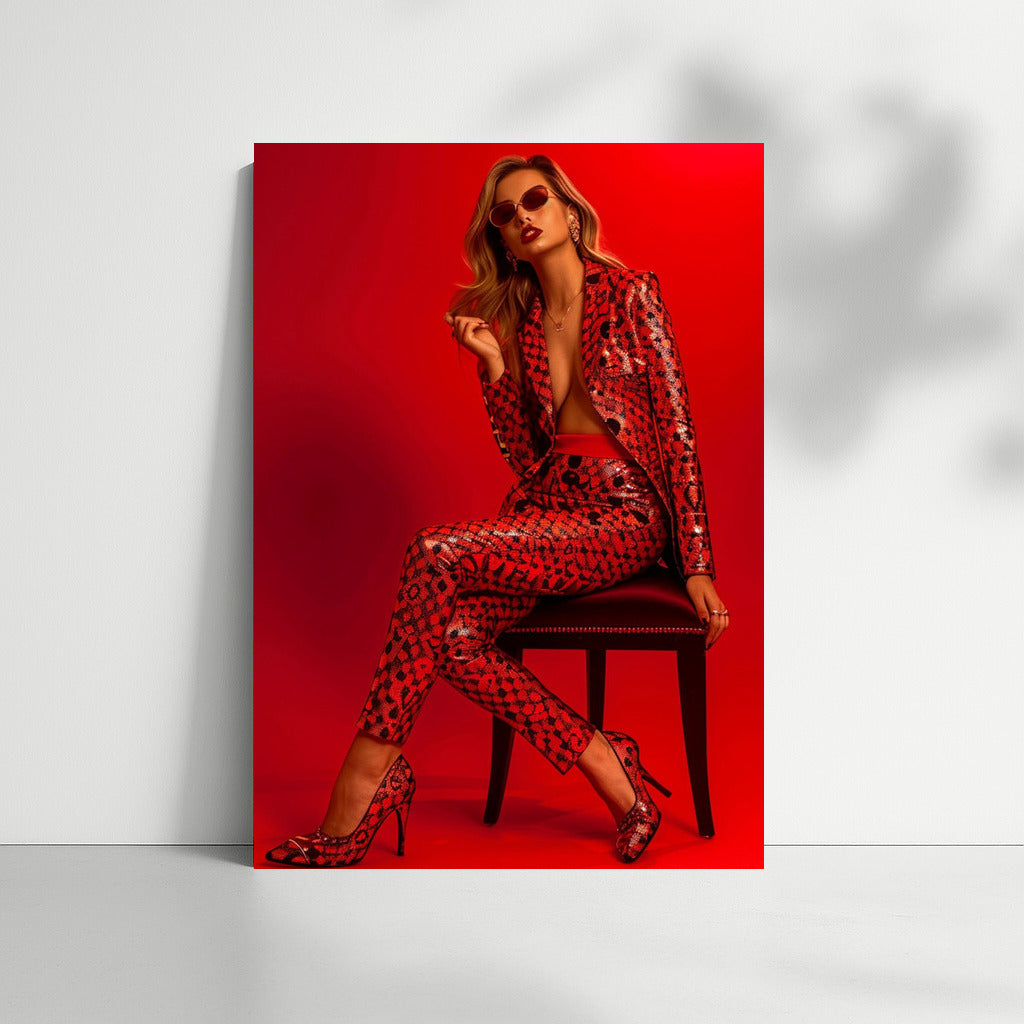 Glamour in Red: The Stylish Woman Who Catches the Eyes