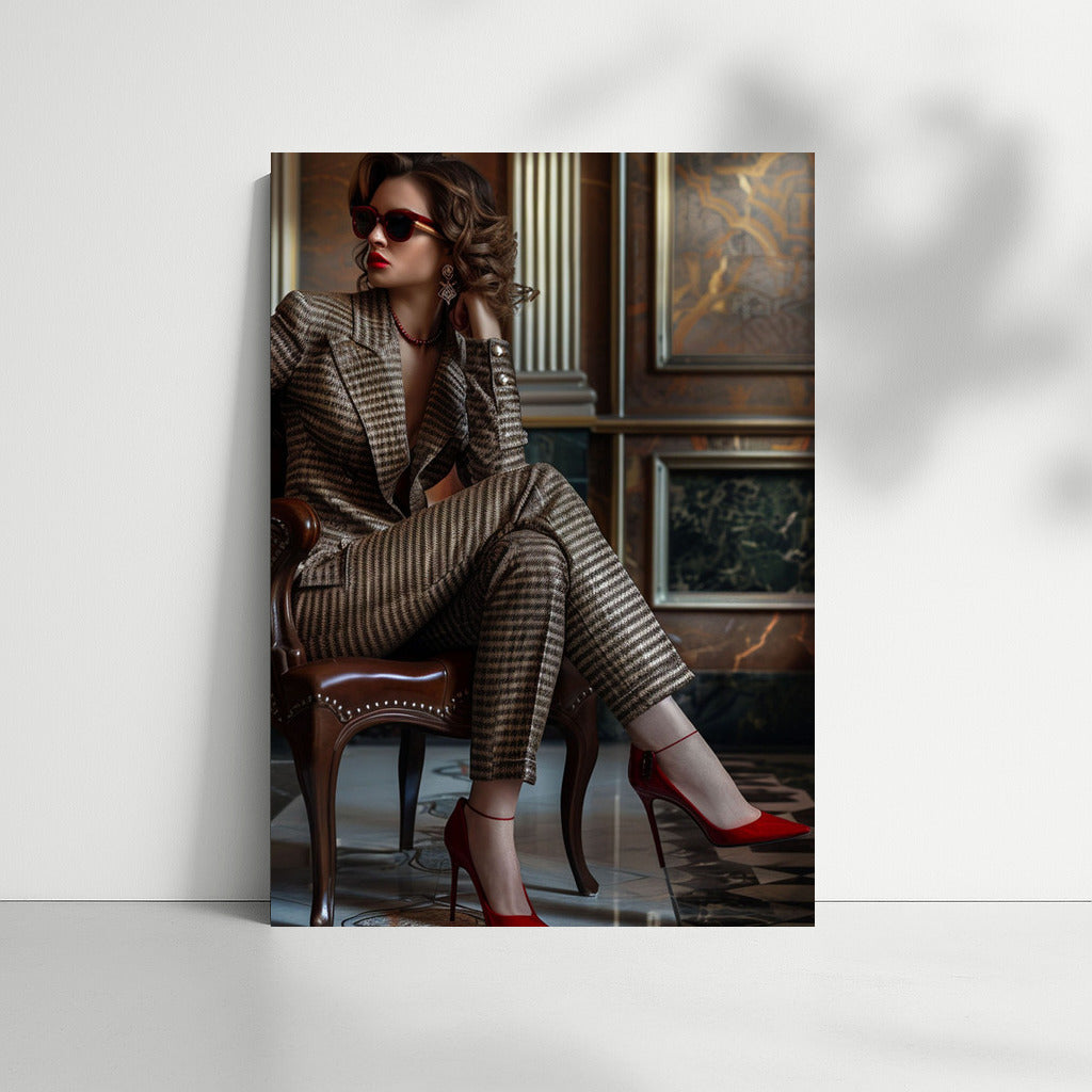 Elegant Lady in Modern Suit