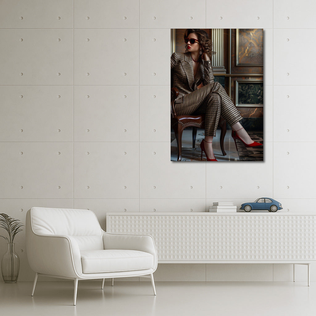 Elegant Lady in Modern Suit