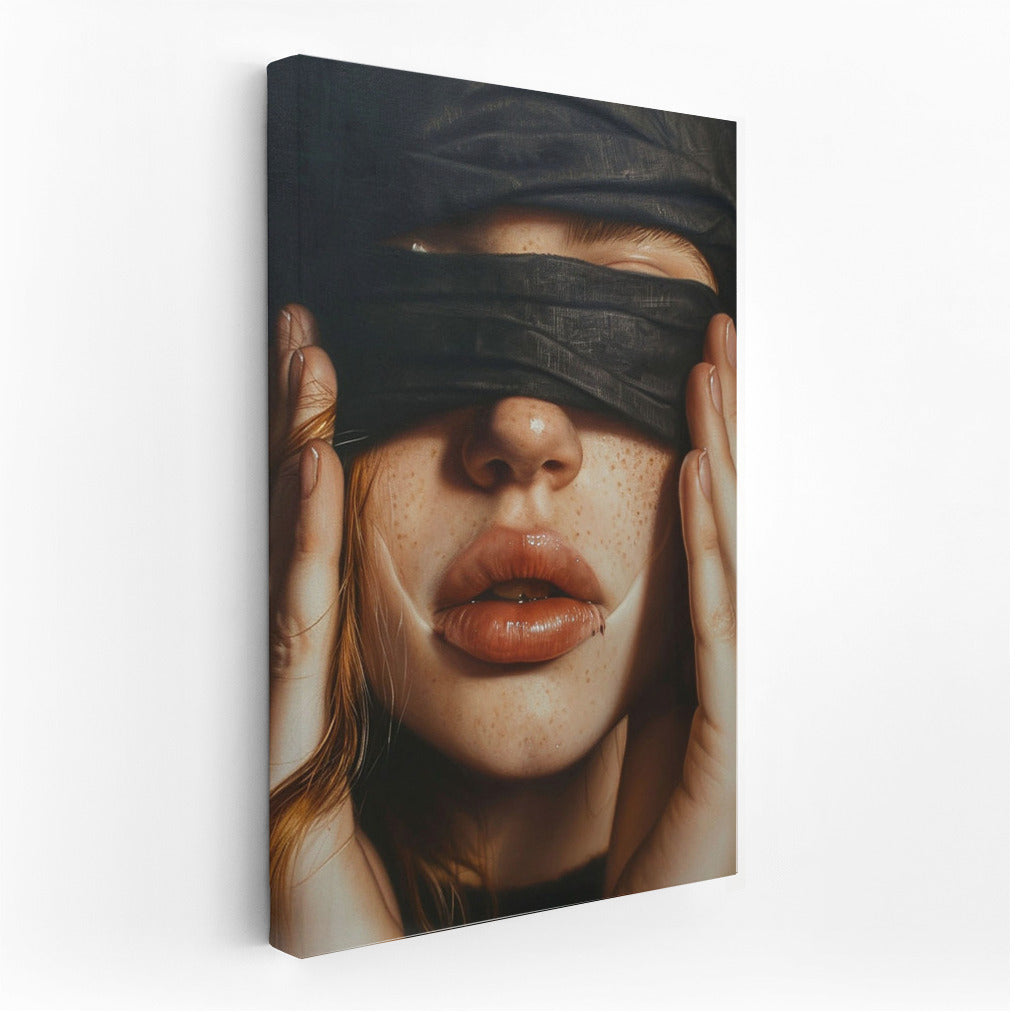 Mysterious Beauty: Portrait of a Girl in Black