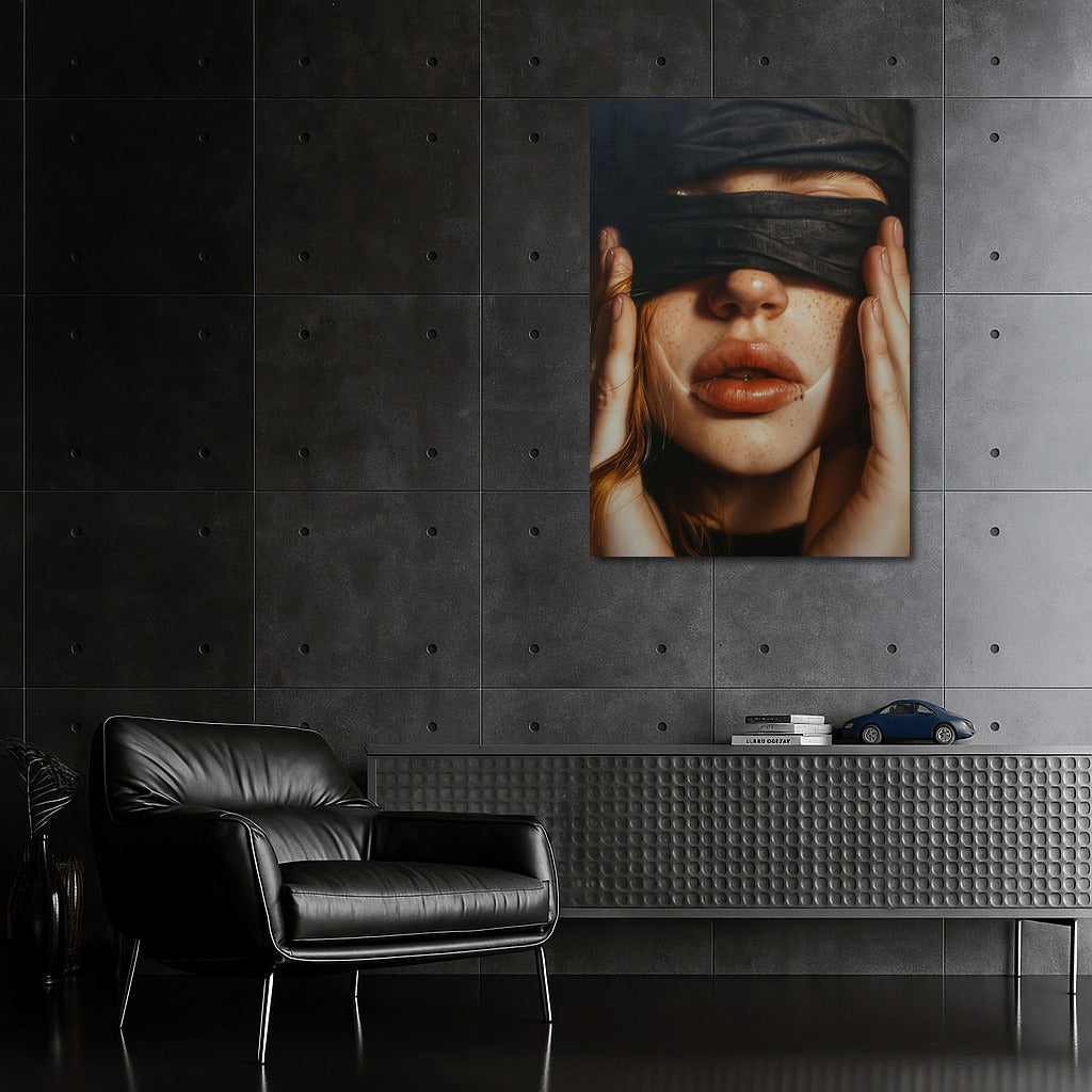 Mysterious Beauty: Portrait of a Girl in Black