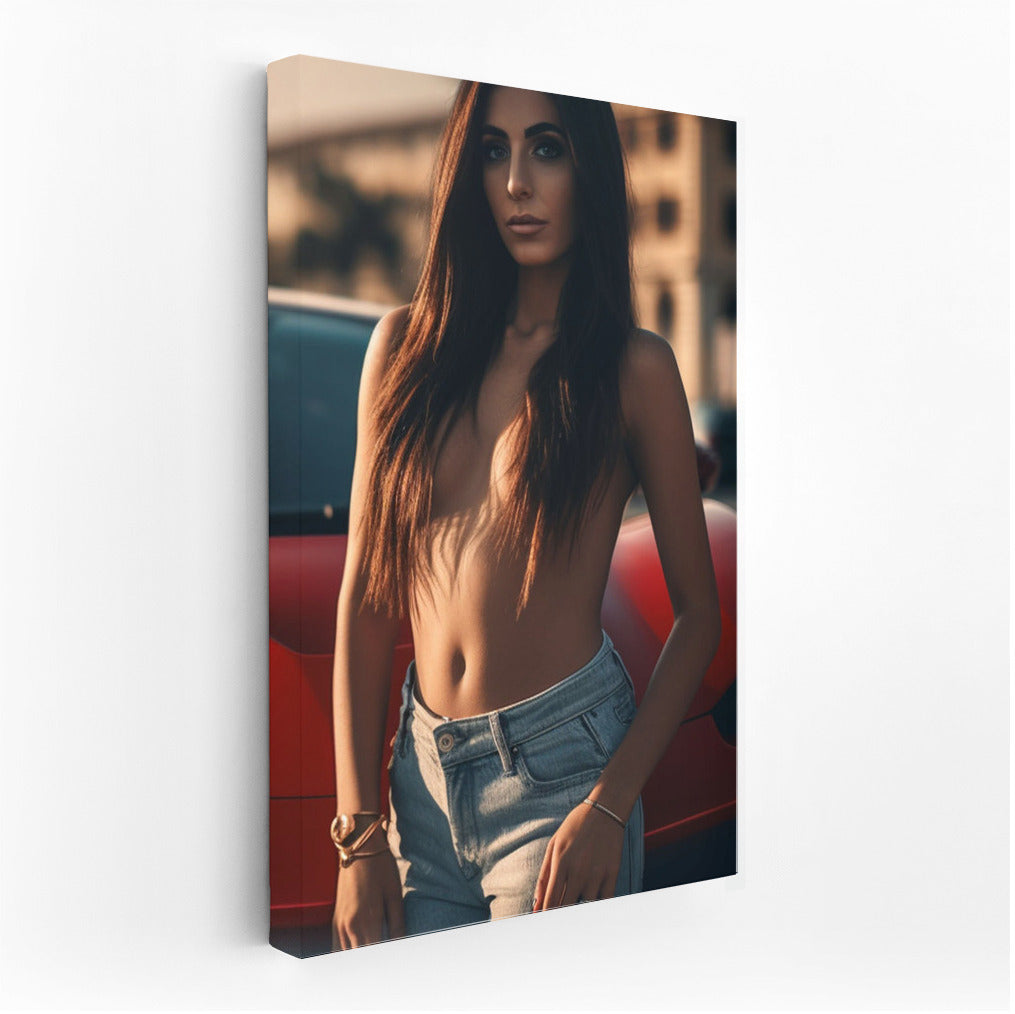 Latin American Boldness in a Bright Car: Wall Art With Women