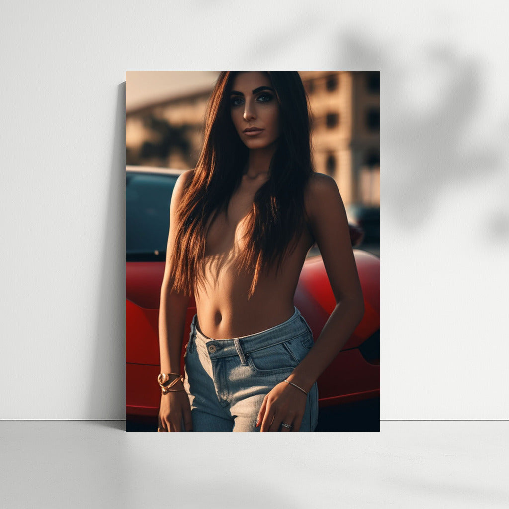 Latin American Boldness in a Bright Car: Wall Art With Women
