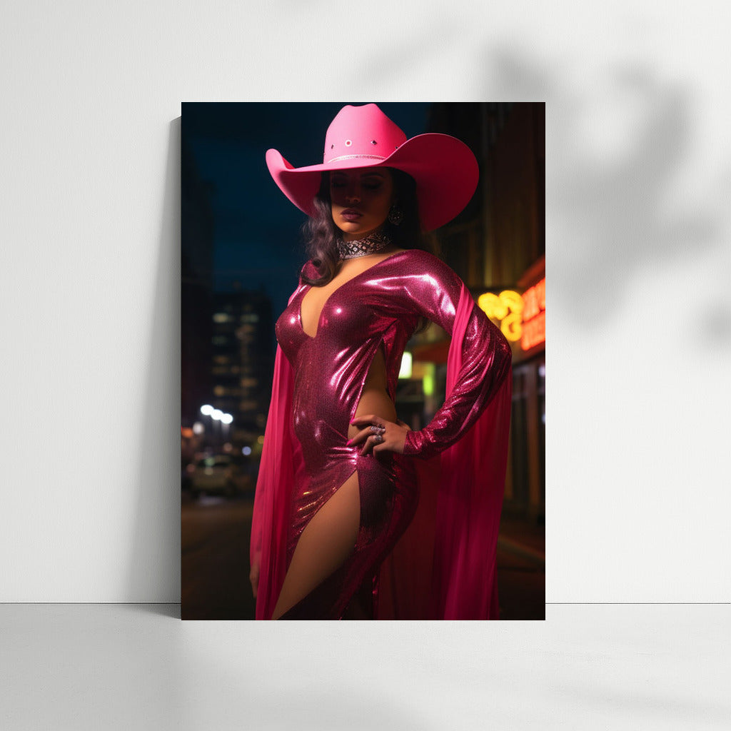 Passion in Glitter: Latina Diva in a Hat