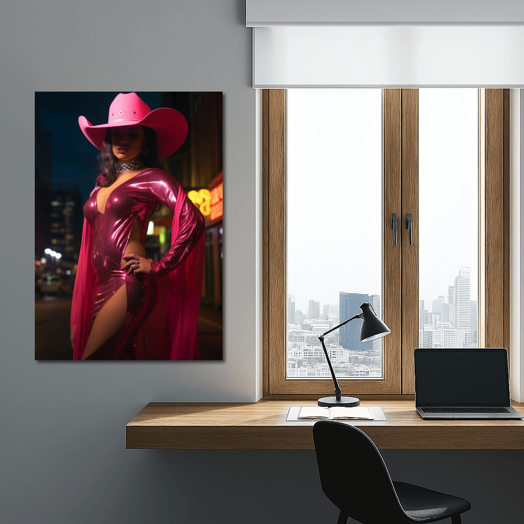 Passion in Glitter: Latina Diva in a Hat