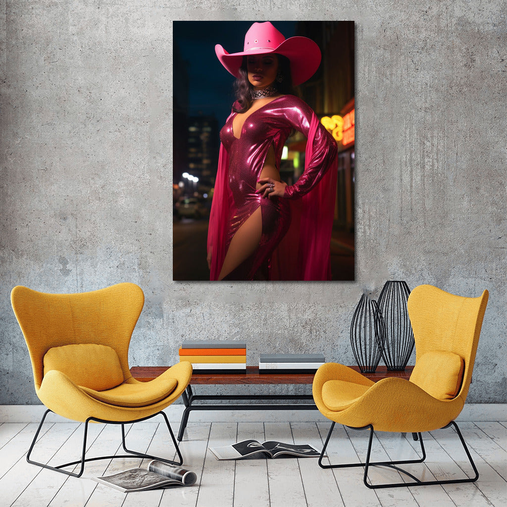 Passion in Glitter: Latina Diva in a Hat