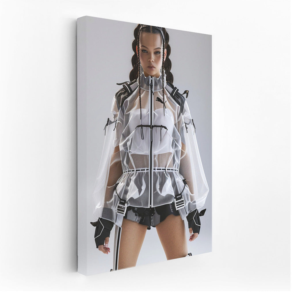 Stylized Model: Avant-garde Girl in the Fashion World