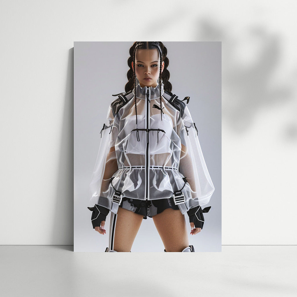 Stylized Model: Avant-garde Girl in the Fashion World