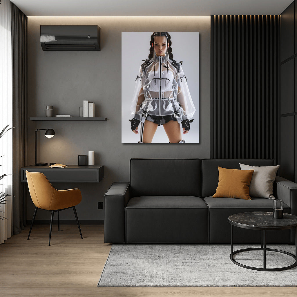 Stylized Model: Avant-garde Girl in the Fashion World
