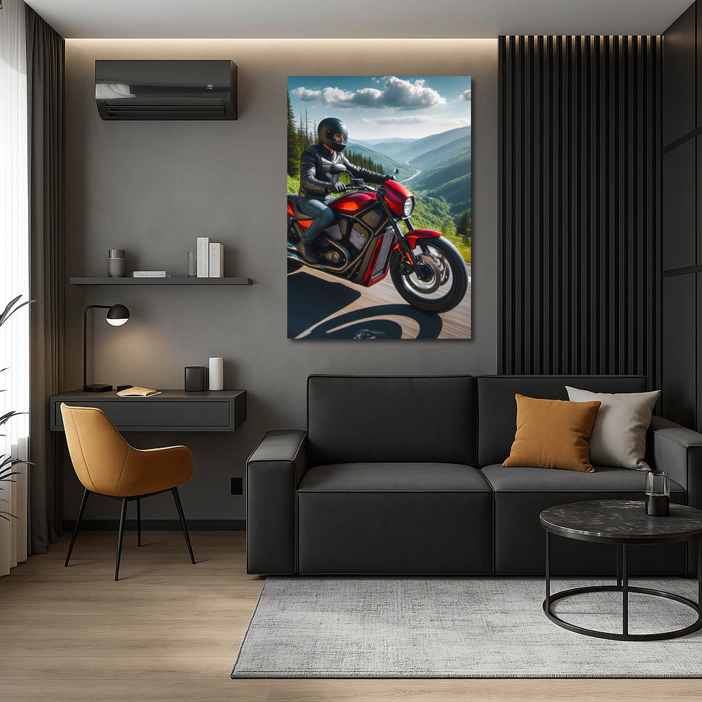 Freedom on Wheels: Motorcycle in the Mountains
