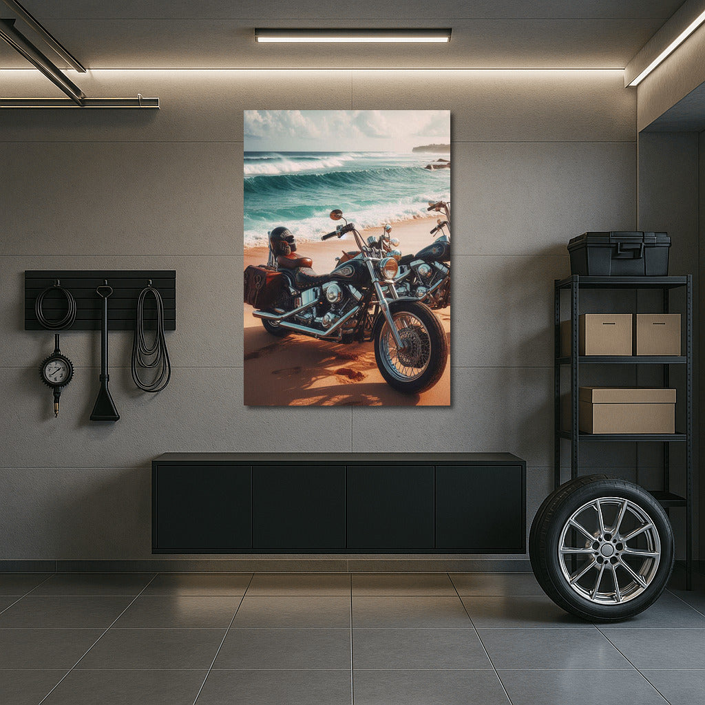 Sandy Beach Cruisers: Ocean Waves and Freedom