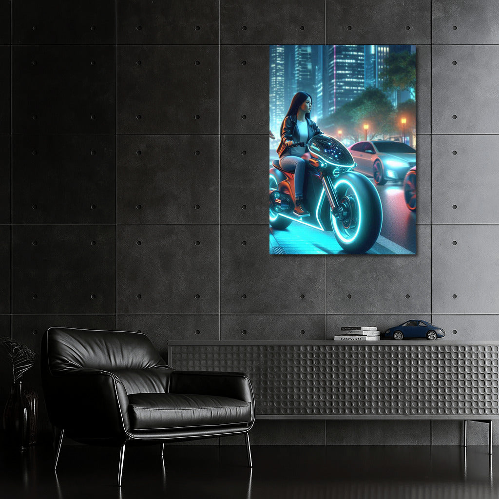 Light Pulse: Electric Motorcycle in the City