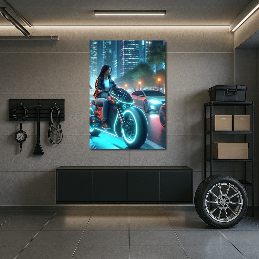 Light Pulse: Electric Motorcycle in the City
