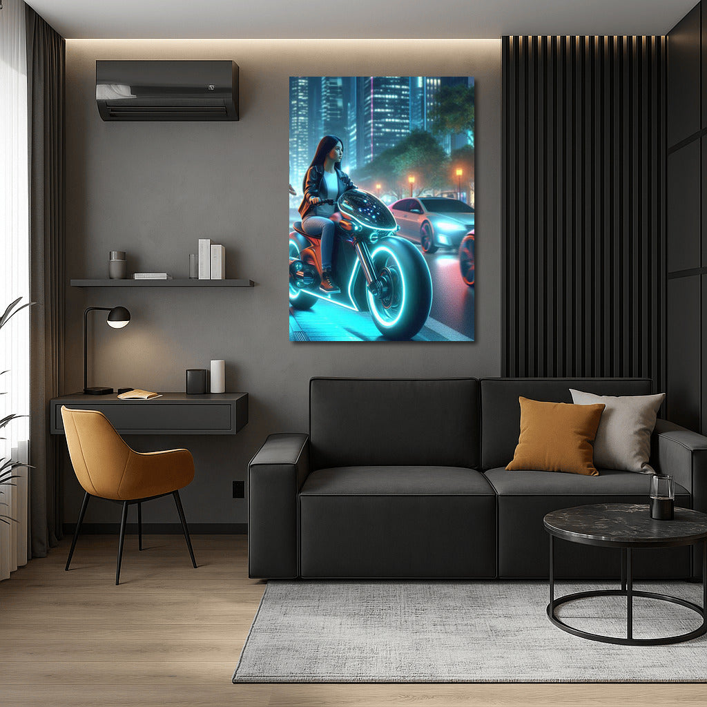 Light Pulse: Electric Motorcycle in the City